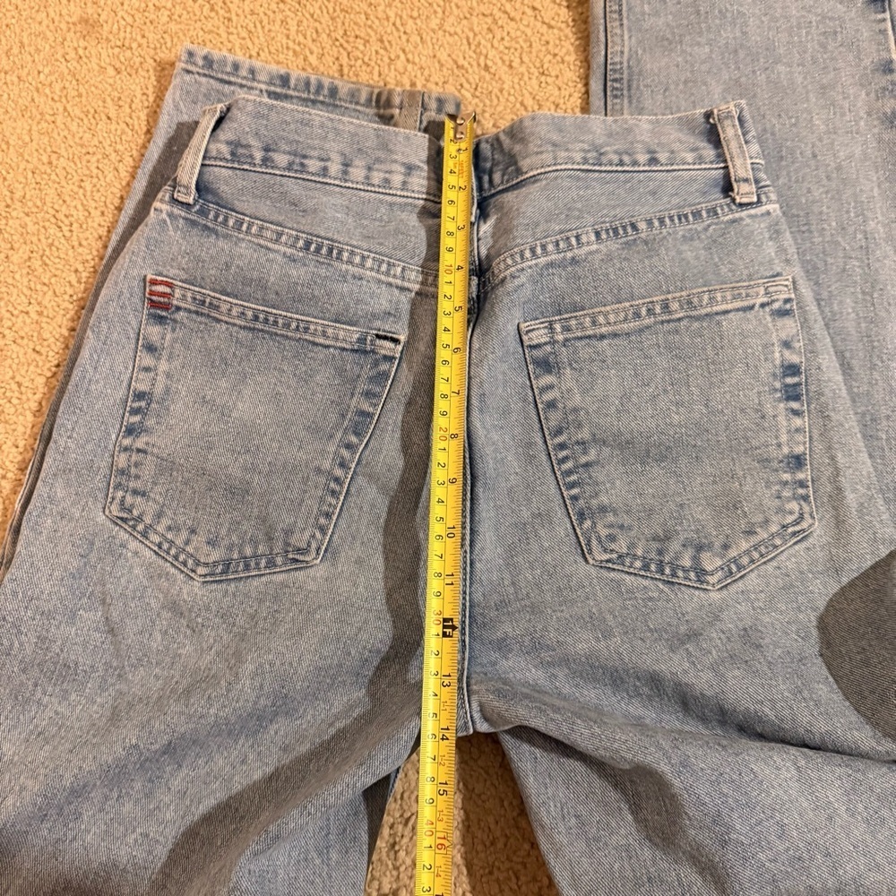 BDG Medium High Waisted Blue Ripped Boyfriend Jeans - Picture 7 of 8